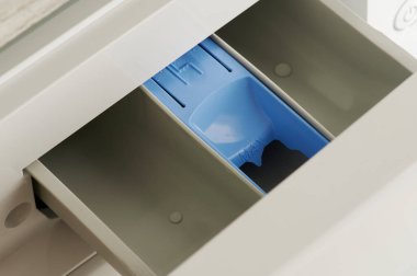 Plastik boş çekmece makrosu yakın çekim görüntüsü