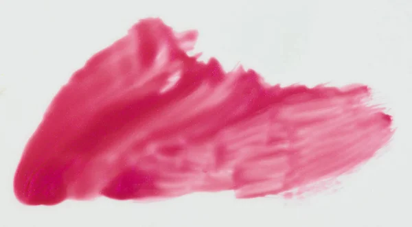 Mancha Tinta Rosa Sparkle Isolado Fundo Branco Vista Perto — Fotografia de Stock