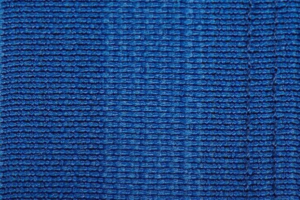 Blue Color Fabric Background Close View — Stock Photo, Image
