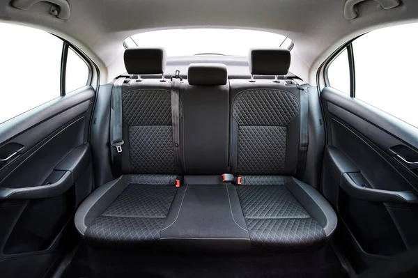 Clean Rear Back Car Seats Isolated Windows — Stock Photo, Image