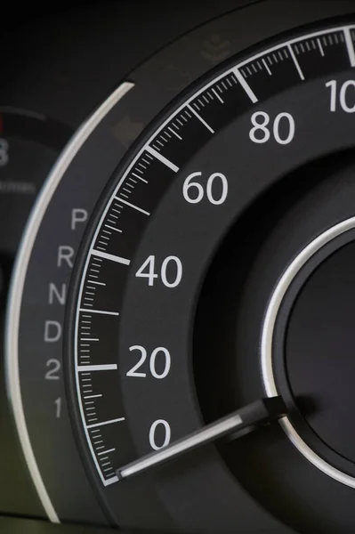 Car Speedometer Circle Modern Car Macro View — Stock Photo, Image