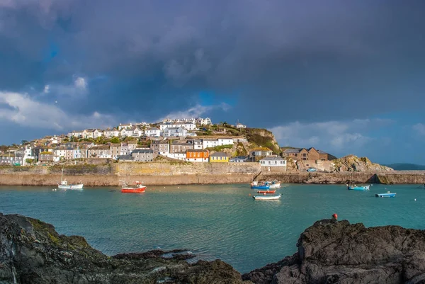 Mevagissey harbour in Cornwall United Kingdom. — Stock Photo, Image