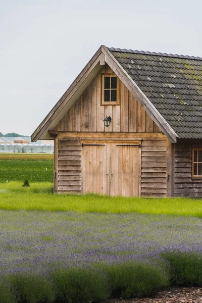 Oud rustiek en charmant houten huis — Stockfoto