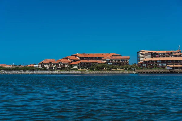 Θαλάσσια λίμνη από το Port d 'Albret έως το Vieux-Boucau-les-Bains — Φωτογραφία Αρχείου