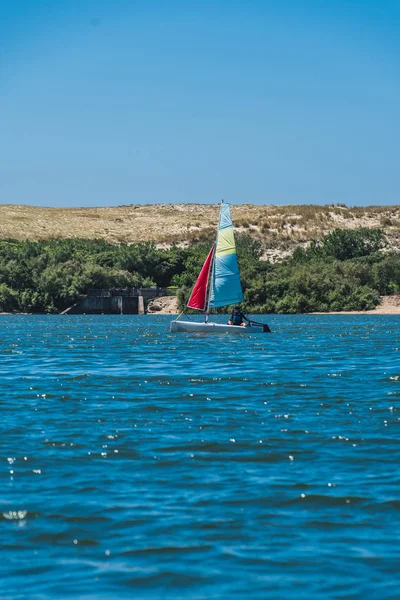 Lago marinho de Port d 'Albret a Vieux-Boucau-les-Bains — Fotografia de Stock