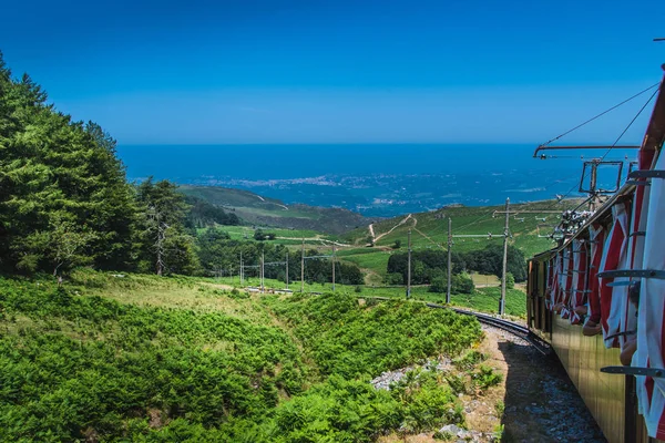 Tren Engranaje Rhune Los Pirineos Atlánticos Francia — Foto de Stock