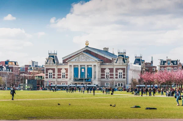 Museumplein Con Concertgebouw Amsterdam Paesi Bassi — Foto Stock