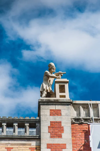 Estátua Rijkmuseum Amsterdã Países Baixos — Fotografia de Stock