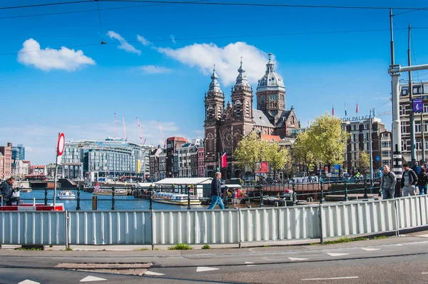 Βασιλική Του Αγίου Νικολάου Στο Άμστερνταμ Των Κάτω Χωρών — Φωτογραφία Αρχείου