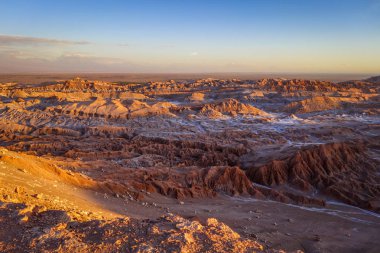 Valle de la Luna at sunset in San Pedro de Atacama, Chile