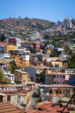 Valparaiso cityscape, Şili