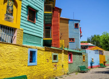 Caminito, Buenos Aires renkli evleri