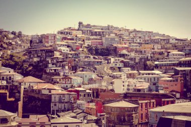Valparaiso cityscape, Şili