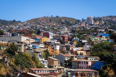 Valparaiso cityscape, Şili