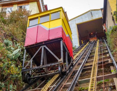 Valparaiso, Şili'deki Vintage Asansör