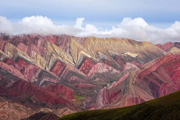 Serranias del Hornocal, montagne colorate, Argentina — Foto Stock