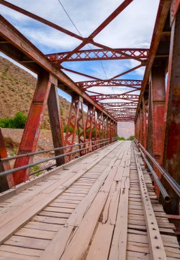 Old bridge in Tilcara, Argentina clipart
