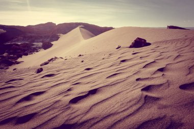 Sand dunes in Valle de la Luna, San Pedro de Atacama, Chile