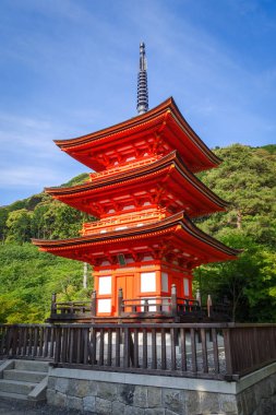Pagoda at the kiyomizu-dera temple, Kyoto, Japan clipart