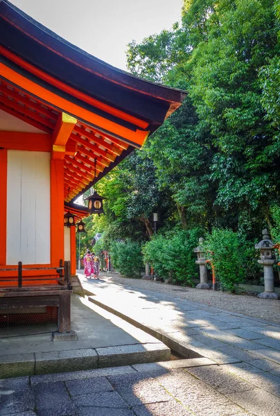 Tempel im Maruyama-Garten, Kyoto, Japan — Stockfoto