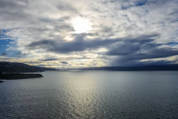 Wellington bay at sunset, New Zealand — Stock Photo, Image