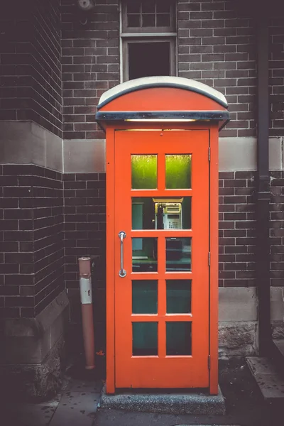 Cabine téléphonique rouge Vintage UK — Photo