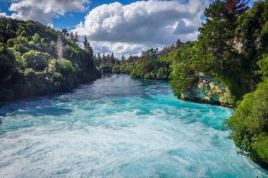 Huka falls, Taupo, Yeni Zelanda