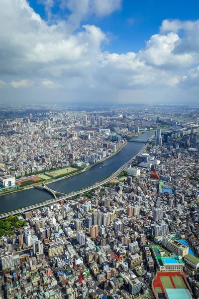 Vista aérea del horizonte de la ciudad de Tokio, Japón —  Fotos de Stock