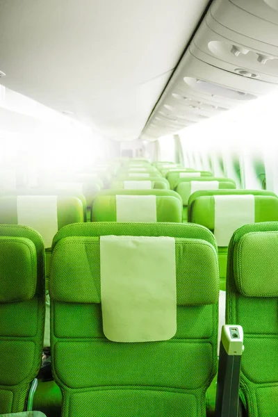 Airplane seats in cabin — Stock Photo, Image