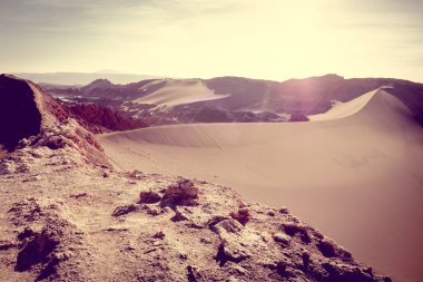 Sand dunes in Valle de la Luna, San Pedro de Atacama, Chile