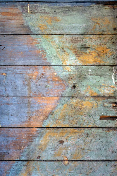 Vieux panneau de bois multicolore — Photo