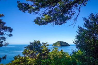 Parça görünümü Abel Tasman Ulusal Parkı, Yeni Zelanda