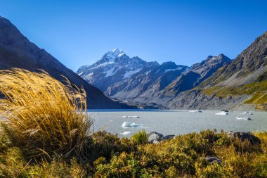 Fahişe Gölü içinde Aoraki Mount Cook, Yeni Zelanda