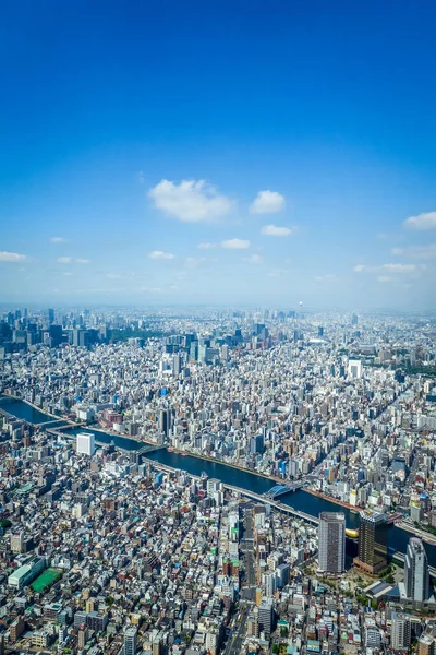 Vista aérea del horizonte de la ciudad de Tokio, Japón —  Fotos de Stock