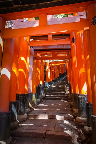 Fushimi Inari Taisha torii, Kyoto, Japón — Foto de Stock