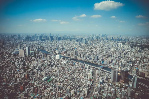 Vista aérea del horizonte de la ciudad de Tokio, Japón —  Fotos de Stock