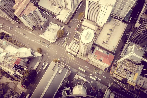 Auckland buildings Luftaufnahme, Neuseeland — Stockfoto