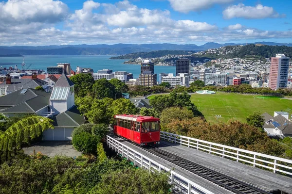 Wellington city cable car, New Zealand — Stock Photo, Image