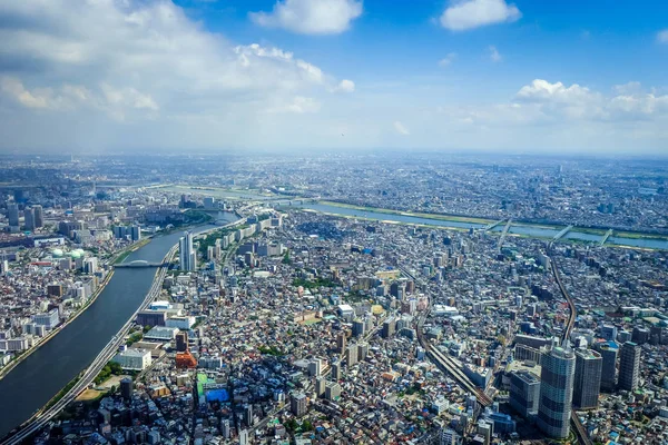 Tóquio vista aérea skyline da cidade, Japão — Fotografia de Stock