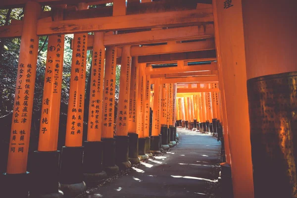 stock image Fushimi Inari Taisha torii, Kyoto, Japan