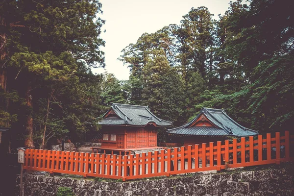 Roter schrein nikko, japan — Stockfoto