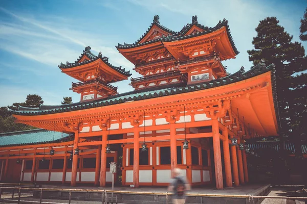 Heian Jingu Shrine templet, Kyoto, Japan — Stockfoto