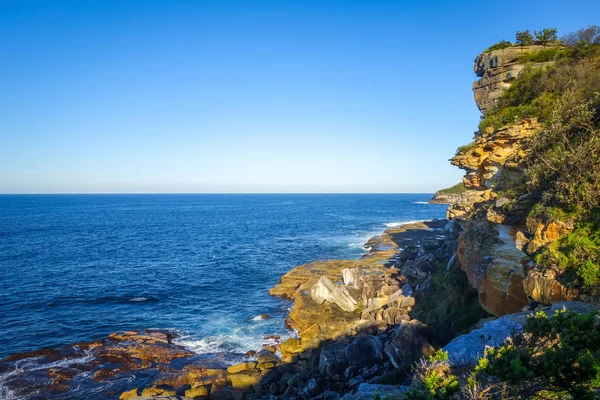 Scogliere costiere di Manly Beach, Sydney, Australia — Foto Stock