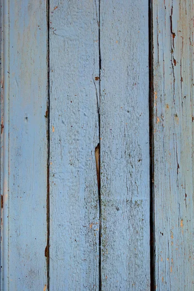 Vieux panneau de bois peint en bleu — Photo