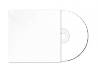 Beyaz Cd - Dvd mockup şablon izole