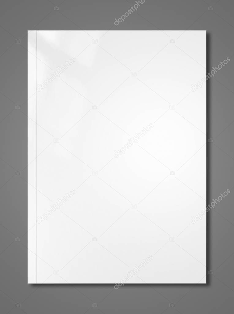 White Booklet cover template