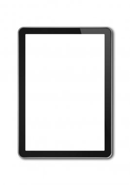 Dijital tablet pc, smartphone şablon üzerinde beyaz izole