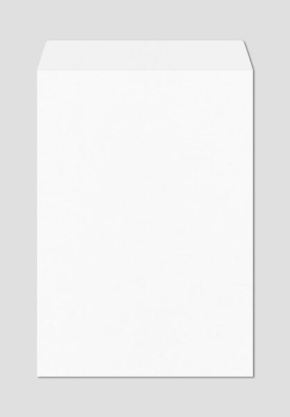 Large A4 white enveloppe mockup template