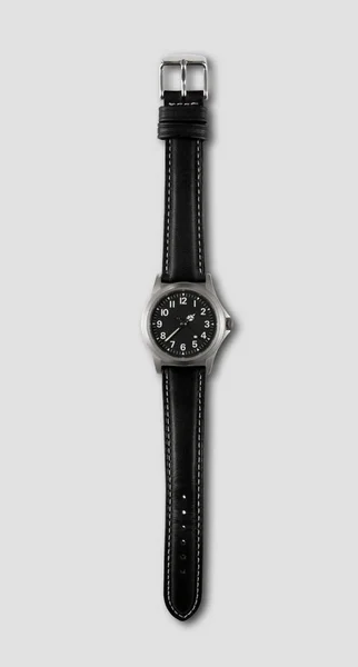 Wrist watch isolated on grey background — Stock Photo, Image