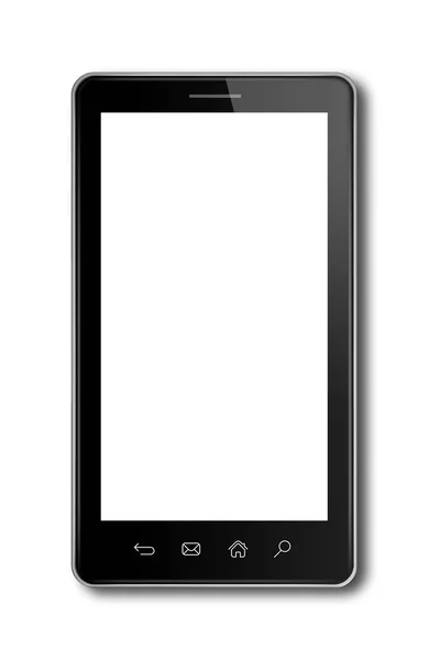 Smartphone, digitale tablet pc sjabloon geïsoleerd op wit — Stockfoto
